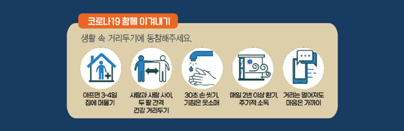 코로나 19 함께 이겨내기 