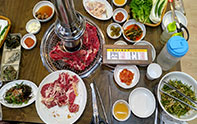 숯불갈비 한상