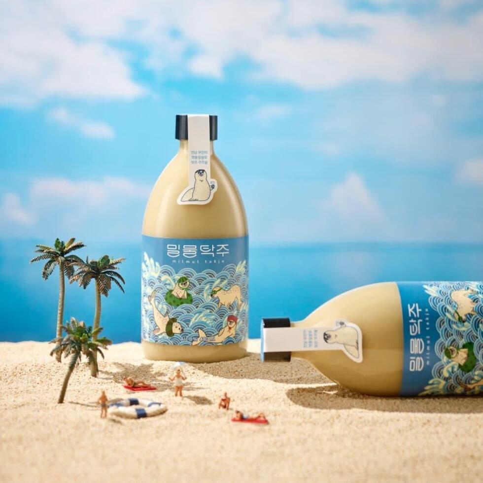 밀물탁주 우주최초 통밀 100% 프리미엄 막걸리 8도 480ml