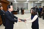 박홍률 목포시장 임용장 전달.
